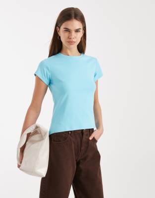 Cotton On 90s Baby Tee In Blue