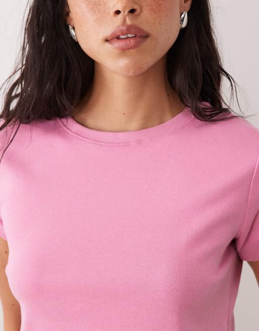 Cotton On 90's baby tee in light orchid, 4 of 4