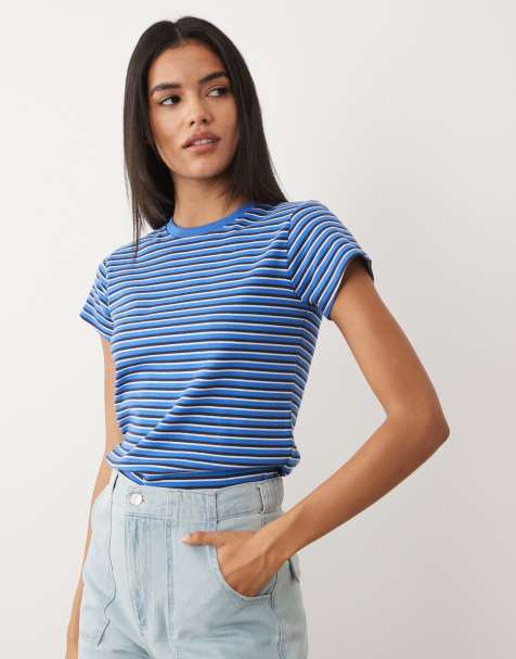 Cotton On 90s baby tee in madi cobalt - view 1