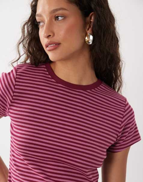 Cotton on 90s baby tee in madi stripe - view 1