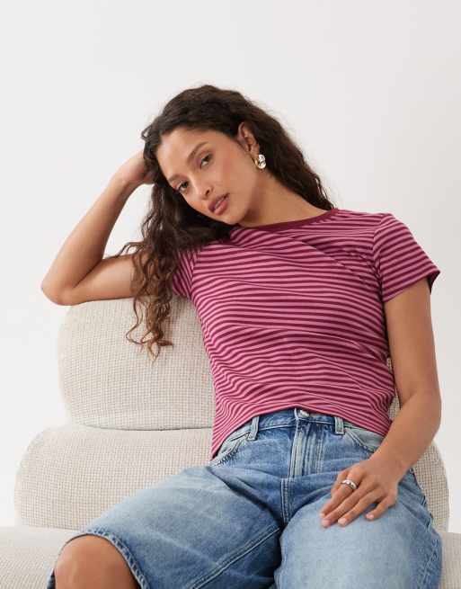 Cotton on 90s baby tee in madi stripe, 2 of 4