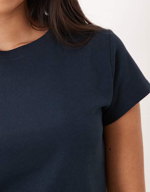 Cotton On 90's baby tee in oxford blue, 3 of 4
