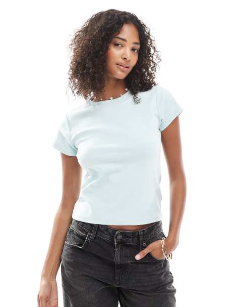 Cotton  On 90s baby tee in powder green - view 1