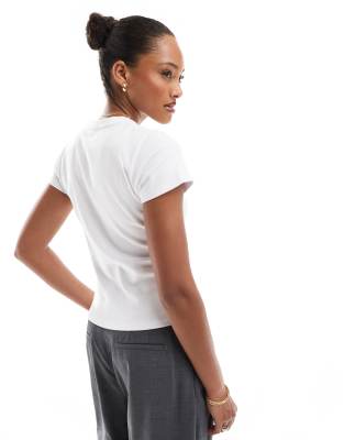 Cotton On 90s baby tee in white