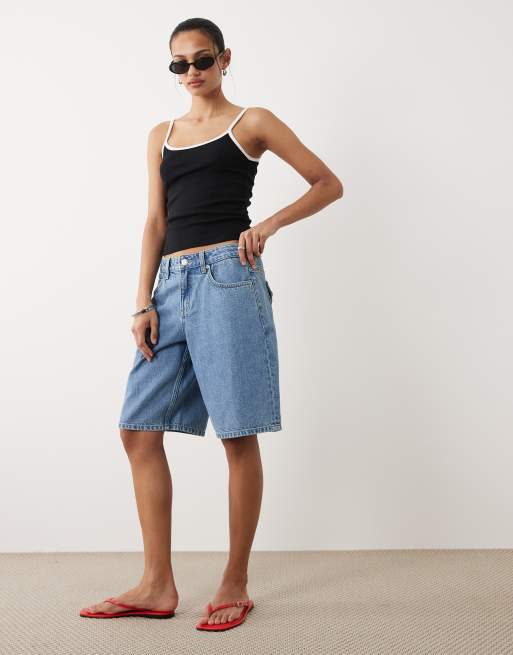 Cotton On - 91 - Blå baggy denim-jorts, 2 af 5