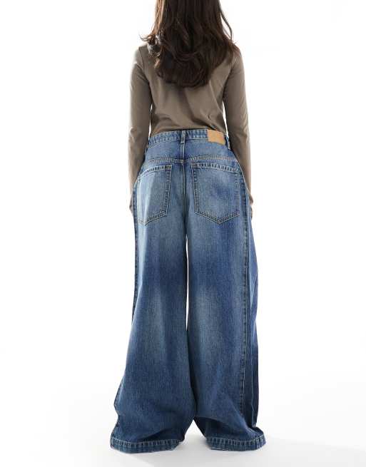 Cotton On – 91 – Blå jeans med vida ben, 3 av 5