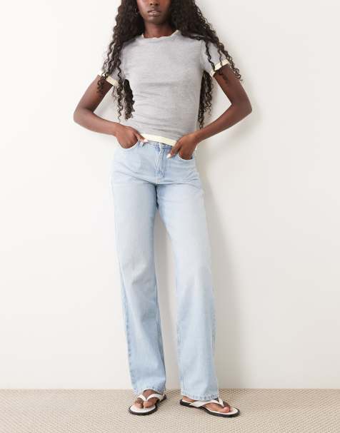 Cotton On – 91 – Blå, raka jeans - view 1