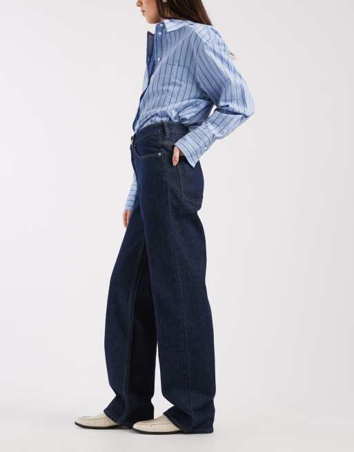 Cotton On – 91 – Mörkblå, raka jeans, 3 av 5