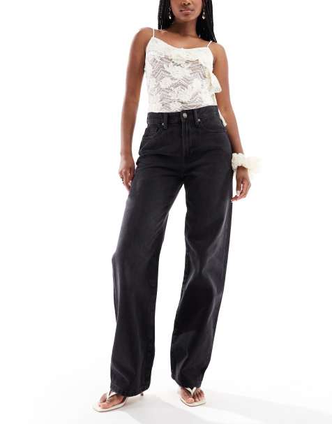 Cotton On 91 straight jean in black  