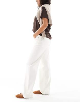 Cotton On 91 Straight Leg Jeans In White