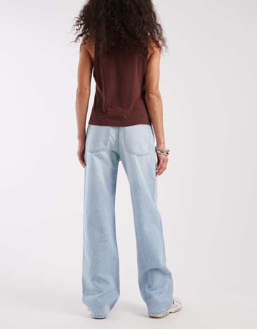 Cotton On 91 straight leg jeans in laurel blue, 3 of 5