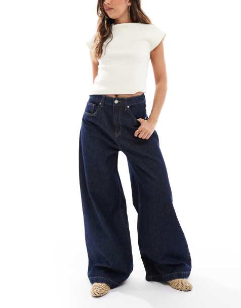 Cotton On 91 wide jeans in blue - view 1