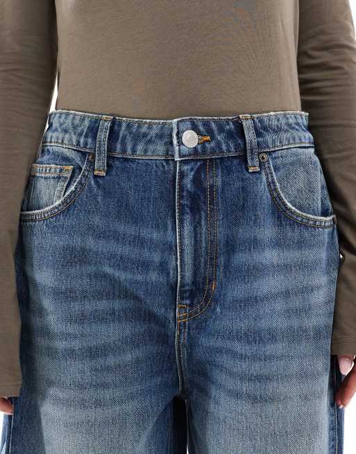 Cotton On 91 wide leg jeans in pleat florence blue, 4 of 5