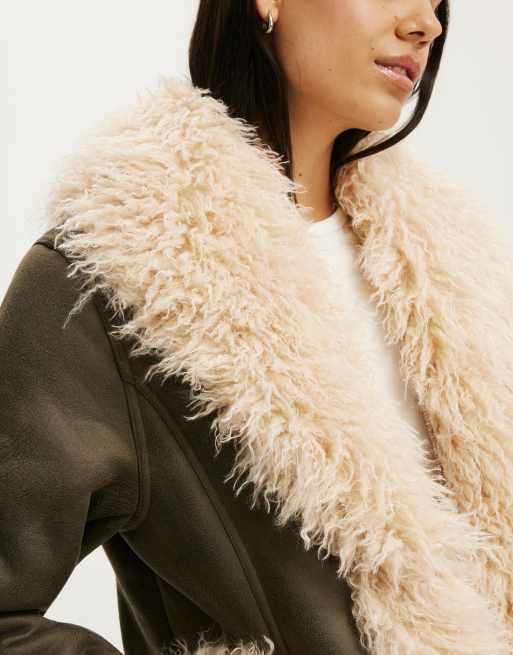 Cotton On Abbey coat in khaki, 3 of 4