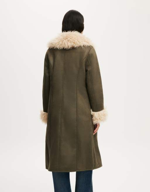 Cotton On Abbey coat in khaki, 4 of 4