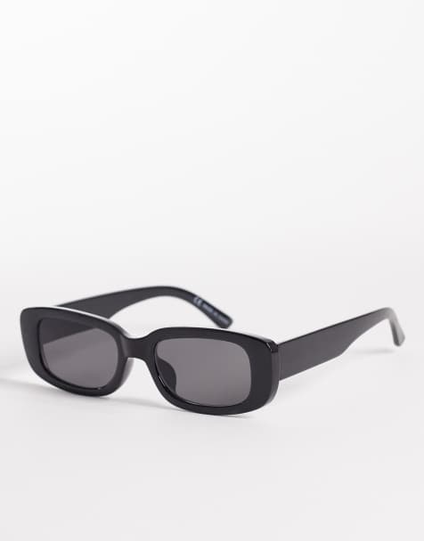 Cotton On Abby rectangle sunglasses in black - view 1