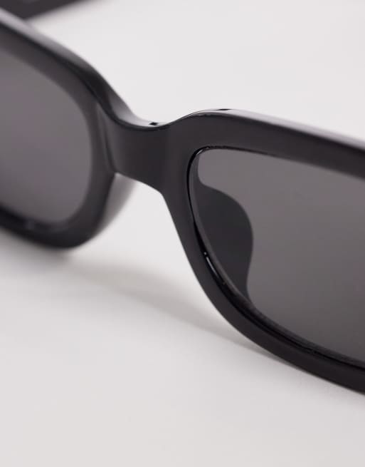 Cotton On Abby rectangle sunglasses in black, 2 of 3
