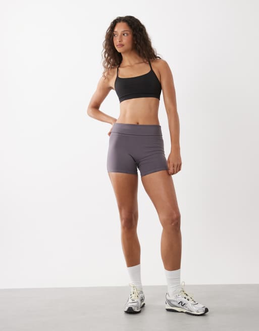 Cotton On Active 2 pack keyhole crop top in black and white, 2 of 4