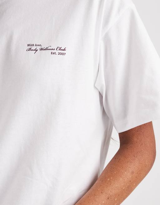 Cotton On – Active – Biały T-shirt z grafiką, 3 z 4