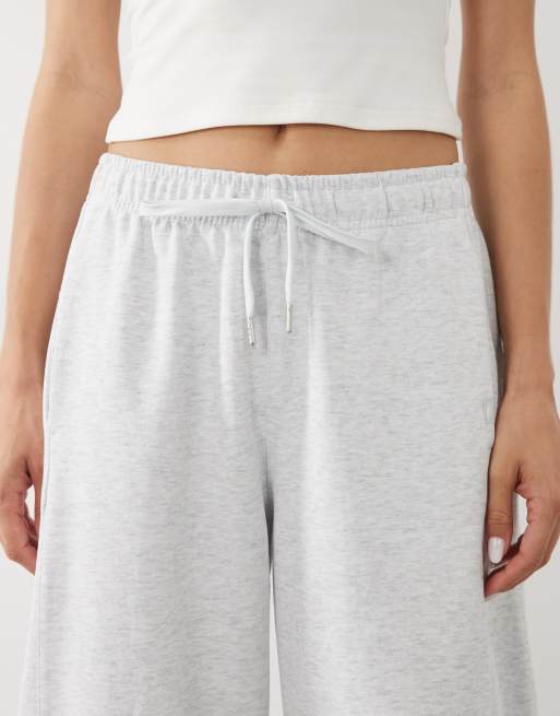 Cotton On – Active – Bootleg-Jogginghose aus Fleece in meliertem Hellgrau, 3 von 5