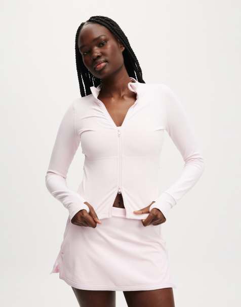 Cotton On Active core zip through long sleeve in pink - view 1