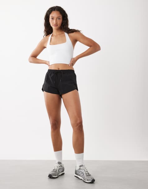 Cotton On Active dolphin hem shorts in black - view 1