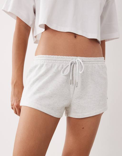 Cotton On Active fleece micro short in cloudy grey marle, 4 of 5