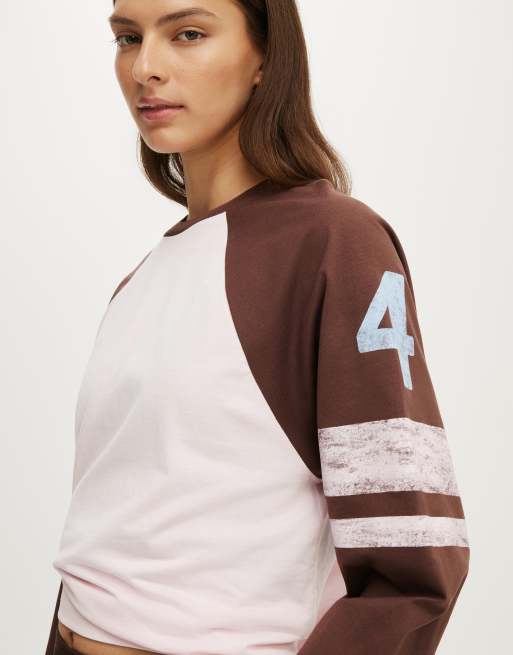 Cotton On Active graphic raglan tee in pink, 2 of 4