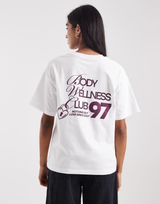 Cotton On Active Graphic T-shirt In White