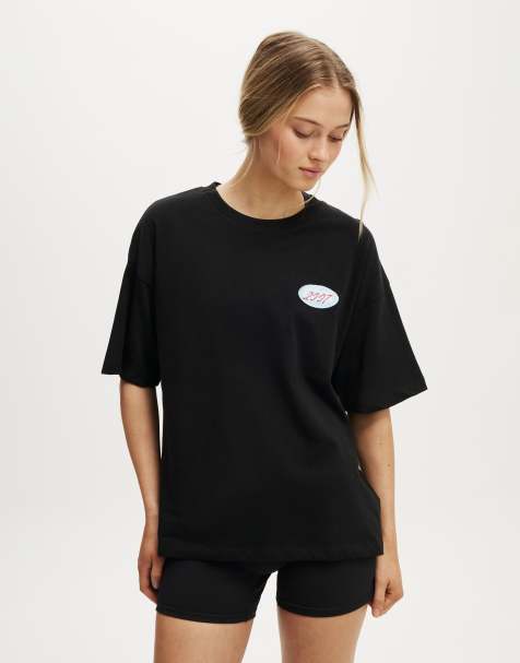 Cotton  On Active graphic tee in black - view 1