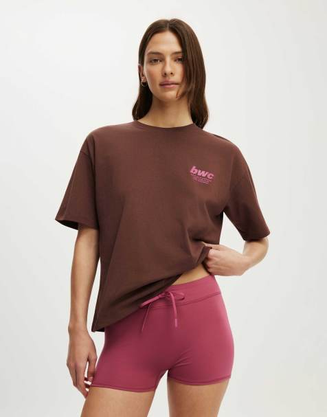 Cotton On Active graphic tee in brown - view 1
