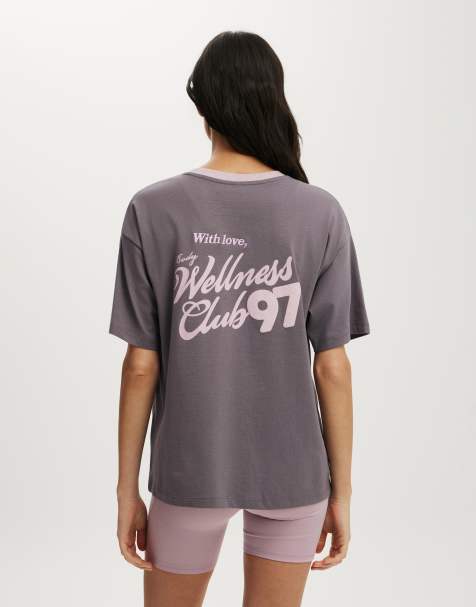 Cotton On Active graphic tee in grey