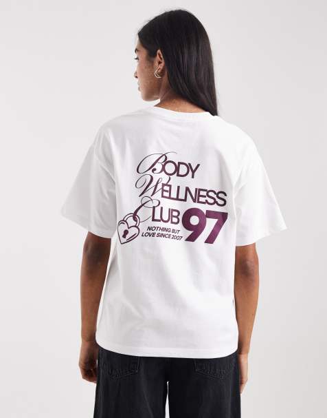 Cotton On - Active - Hvid T-shirt med grafisk print - view 1
