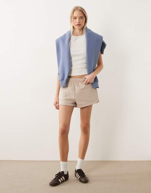 Cotton On – Active – Jasnobeżowe melanżowe szorty basic z pluszową wyściółką, 2 z 5