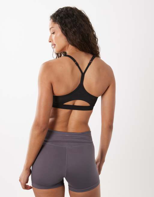 Cotton On - Active - Lot de 2 crop tops à fente goutte d'eau - Noir et blanc, 4 de 4