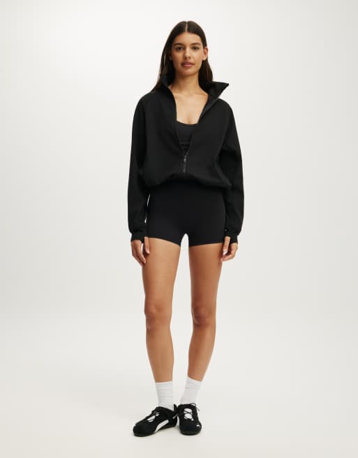 Cotton On Active oversized track jacket in black, 3 of 4