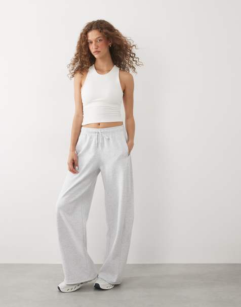 Cotton On - Active - Pantalones de chándal gris claro jaspeado de corte bootcut de felpa - view 1