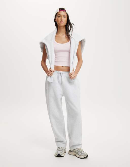 Cotton On Active rib t-bar cropped tank in pink, 4 of 4