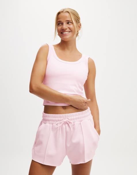 Cotton On Active rib tank in pink - view 1