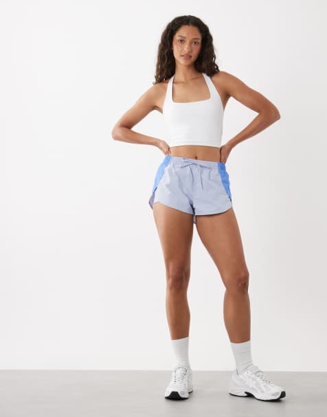Cotton On – Active – Shorts in Violettblau mit abgerundetem Saum - view 1