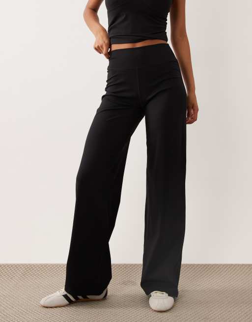 Cotton On active studio wide leg pants in black, 2 of 5
