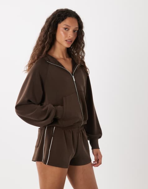 Cotton On - Active - Ultimate - Zachte short in bruin, deel van co-ord set - view 1