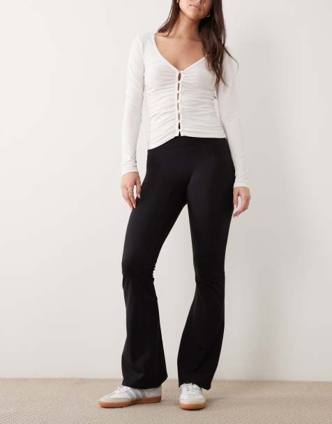 Cotton On active ultra-soft contour flare pants in black - view 1
