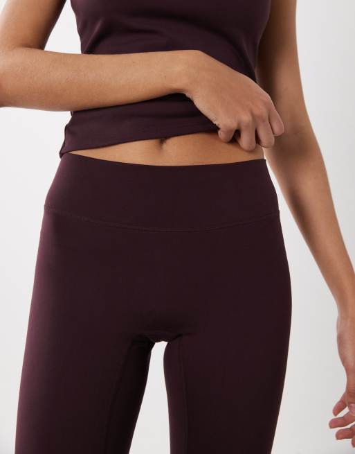 Cotton On active ultra-soft contour flare pants in Italian plum, 5 of 5