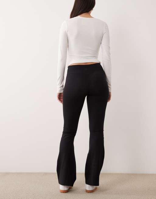 Cotton On Active ultra soft contour flare trouser in black, 5 of 5