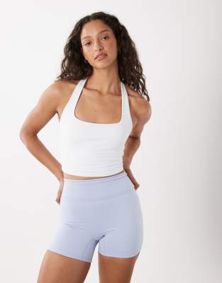 Cotton On Active Ultra Soft Invisible Scrunch Shorts In White