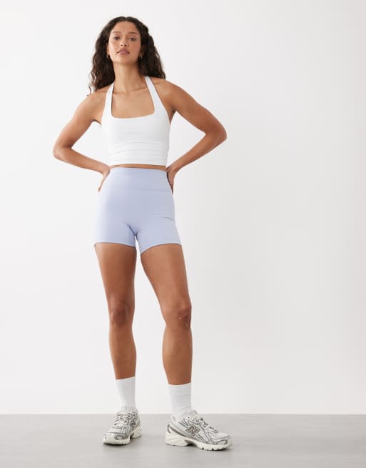 Cotton On Active ultra soft invisible scrunch shorts in violet blue, 2 of 5