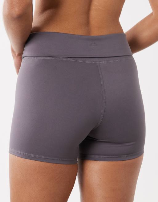 Cotton On Active ultra soft roll over short in violet grey, 3 of 5