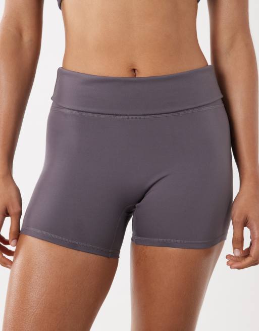 Cotton On Active ultra soft roll over short in violet grey, 4 of 5