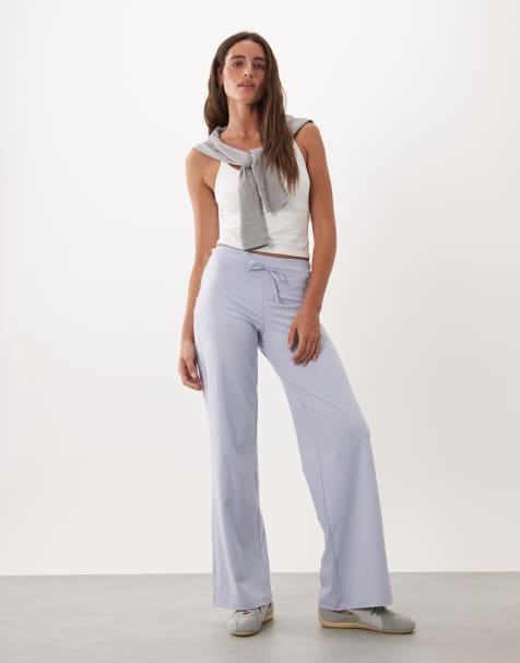 Cotton On active ultra soft tie front bootleg pant in violet blue - view 1